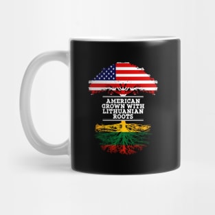 American Grown With Lithuanian Roots - Gift for Lithuanian From Lithuania Mug